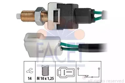 7.1022 FACET Выключатель фонаря сигнала торможения