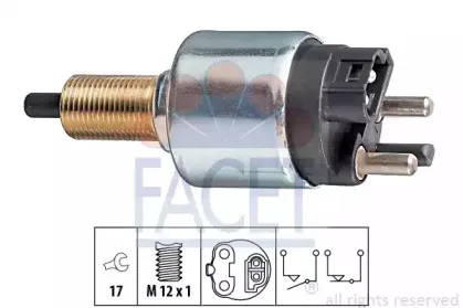 7.1073 FACET Выключатель фонаря сигнала торможения