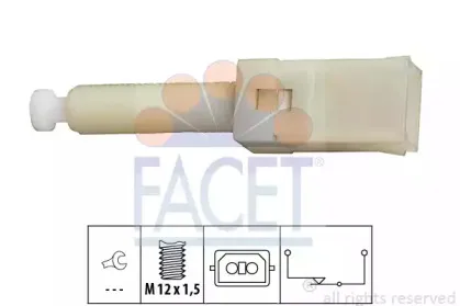 7.1087 FACET Выключатель фонаря сигнала торможения