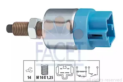 7.1090 FACET Выключатель фонаря сигнала торможения