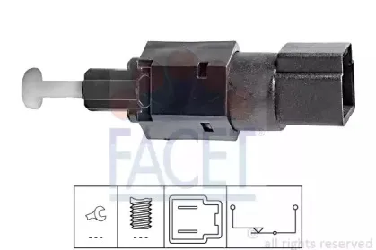 7.1104 FACET Выключатель фонаря сигнала торможения