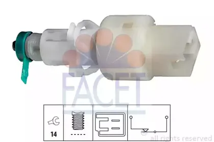 7.1127 FACET Выключатель фонаря сигнала торможения