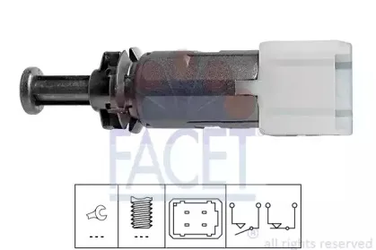 7.1149 FACET Выключатель фонаря сигнала торможения