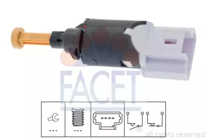 7.1197 FACET Выключатель фонаря сигнала торможения