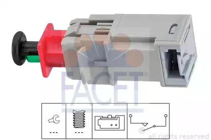 7.1207 FACET Выключатель, привод сцепления (Tempomat)
