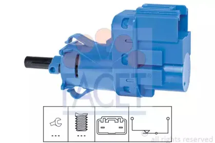 7.1244 FACET Выключатель фонаря сигнала торможения