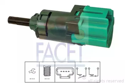 7.1283 FACET Выключатель фонаря сигнала торможения
