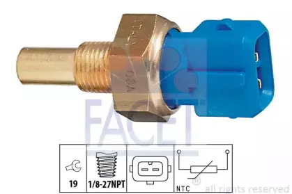 7.3156 FACET Датчик, температура охлаждающей жидкости