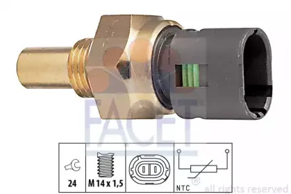 7.3193 FACET Датчик, температура масла