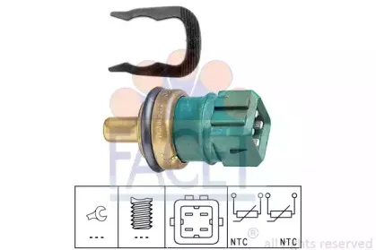 7.3260 FACET Датчик, температура охлаждающей жидкости