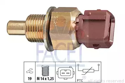 7.3321 FACET Датчик, температура охлаждающей жидкости