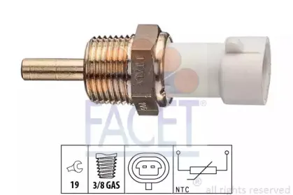 7.3335 FACET Датчик, температура охлаждающей жидкости
