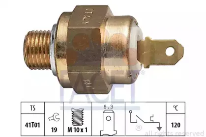 7.4007 FACET термовыключатель, сигнальная лампа охлаждающей жидкости