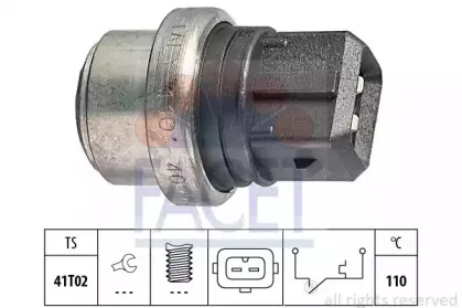 7.4095 FACET термовыключатель, сигнальная лампа охлаждающей жидкости
