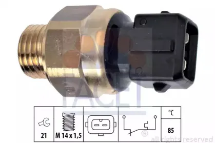 7.4101 FACET термовыключатель, сигнальная лампа охлаждающей жидкости