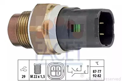 7.5675 FACET Термовыключатель, вентилятор радиатора