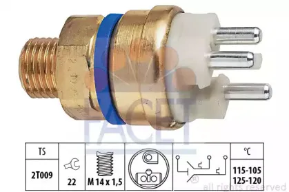 7.5678 FACET Термовыключатель, вентилятор радиатора