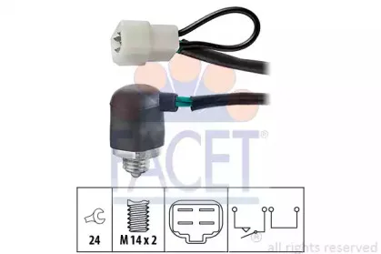 7.6064 FACET Выключатель, фара заднего хода