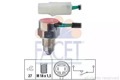 7.6087 FACET Выключатель, фара заднего хода