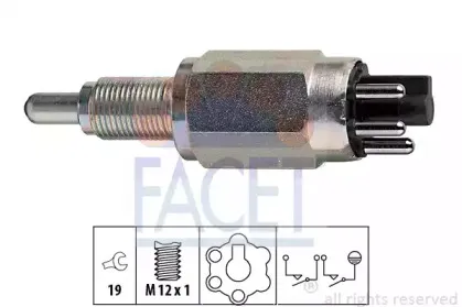 7.6250 FACET Выключатель, фара заднего хода