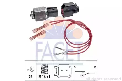 7.6276K FACET Выключатель, фара заднего хода