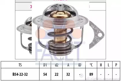 7.8298S FACET Термостат, охлаждающая жидкость
