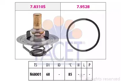 7.8310 FACET Термостат, охлаждающая жидкость