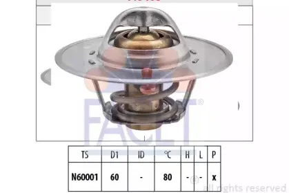 7.8465S FACET Термостат, охлаждающая жидкость