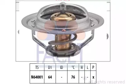 7.8475S FACET Термостат, охлаждающая жидкость