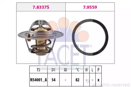 7.8667 FACET Термостат, охлаждающая жидкость