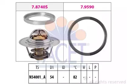 7.8740 FACET Термостат, охлаждающая жидкость