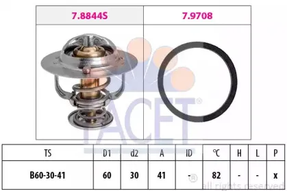 7.8844 FACET Термостат, охлаждающая жидкость