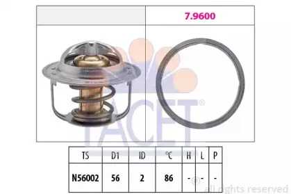 7.8949 FACET Термостат, охлаждающая жидкость