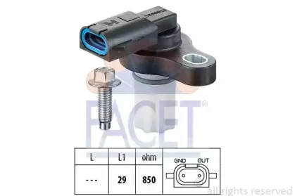 9.0309 FACET Датчик частоты вращения, автоматическая коробка передач
