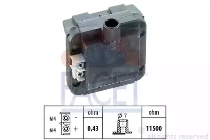 9.6113 FACET Катушка зажигания