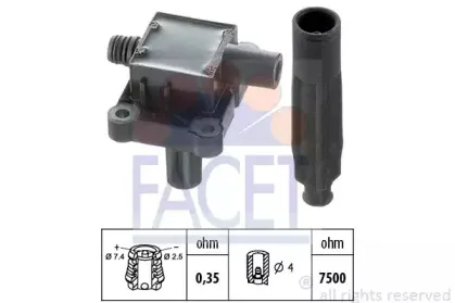 9.6216K FACET Катушка зажигания