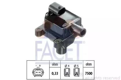 9.6287 FACET Катушка зажигания