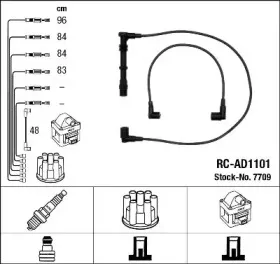 7709 NGK Комплект проводов зажигания