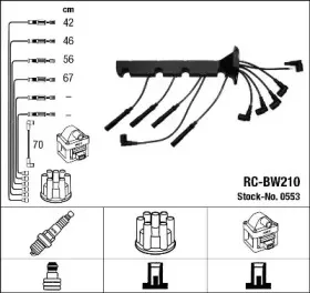 0553 NGK Комплект проводов зажигания