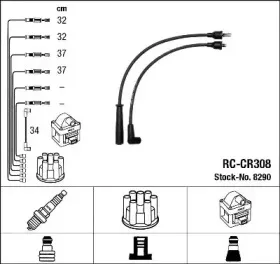 8290 NGK Комплект проводов зажигания