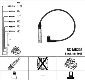 7065 NGK Комплект проводов зажигания