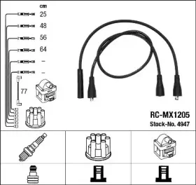 4947 NGK Комплект проводов зажигания