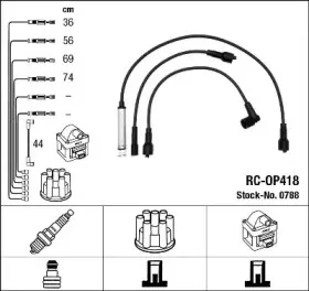 0788 NGK Комплект проводов зажигания