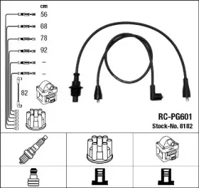 8182 NGK Комплект проводов зажигания