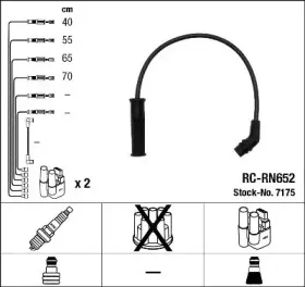 7175 NGK Комплект проводов зажигания