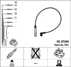 7061 NGK Комплект проводов зажигания
