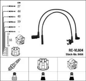 8464 NGK Комплект проводов зажигания