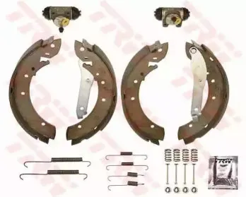BK1231 TRW Комплект тормозных колодок