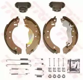 BK1640 TRW Комплект тормозных колодок