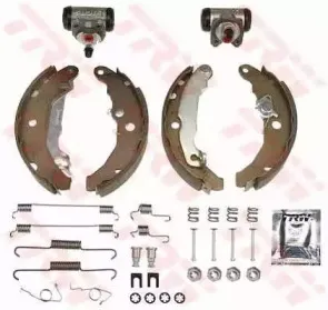 BK1646 TRW Комплект тормозных колодок